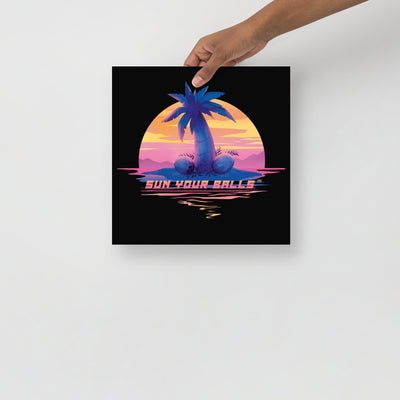 Sun Your Balls Logo Poster