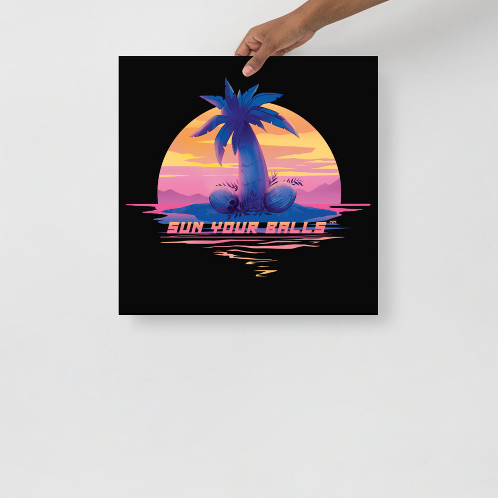 Sun Your Balls Logo Poster