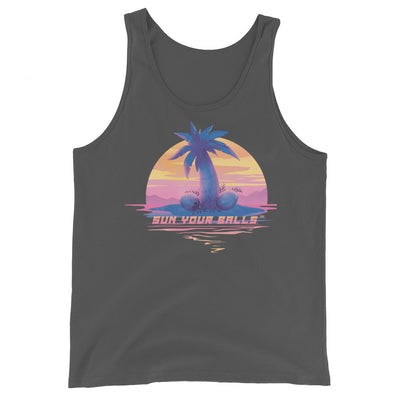 Classic Sun Your Balls Palm Tree Tank Top (With Text) - Unisex | SYBsun.com