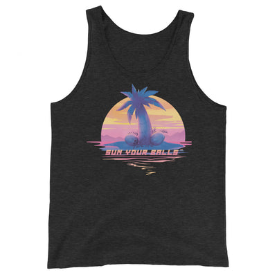 Classic Sun Your Balls Palm Tree Tank Top (With Text) - Unisex | SYBsun.com