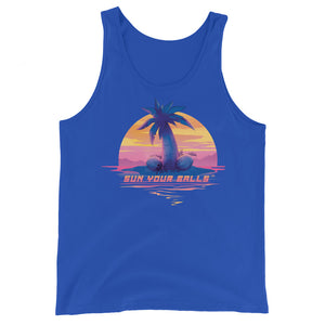 Classic Sun Your Balls Palm Tree Tank Top (With Text) - Unisex | SYBsun.com